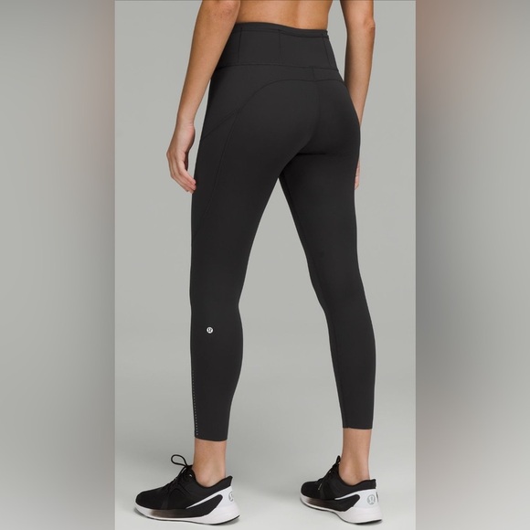 Lululemon Fast & Free Reflective High Rise Black Size 4 - Picture 2 of 10